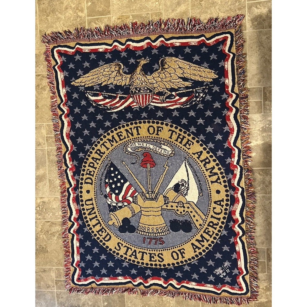 "Dept of The Army - United States of America" throw blanket 65X45 inches